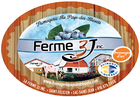 logo fromagerie aux pays des bleuets et ferme 3j